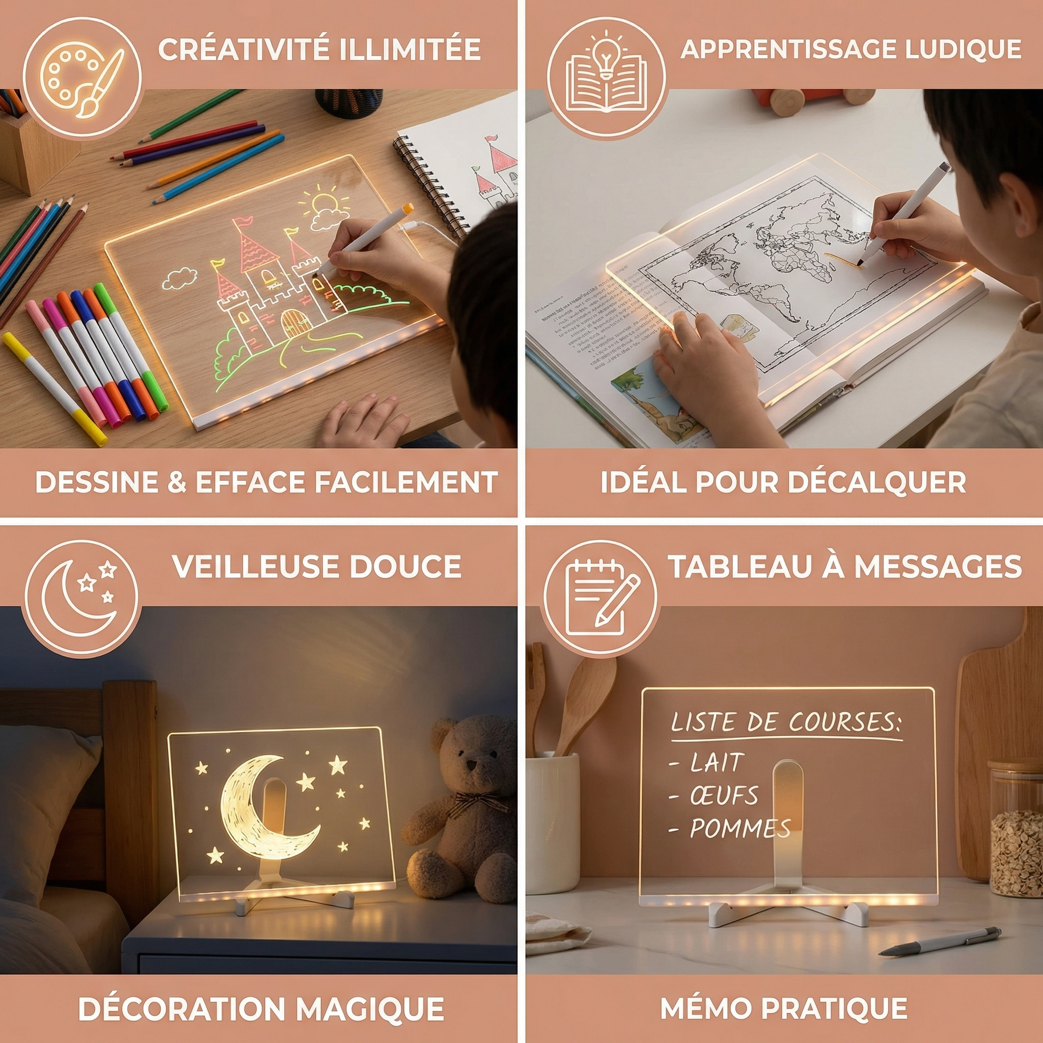 LumiDessin – Planche à dessin lumineuse pour enfants